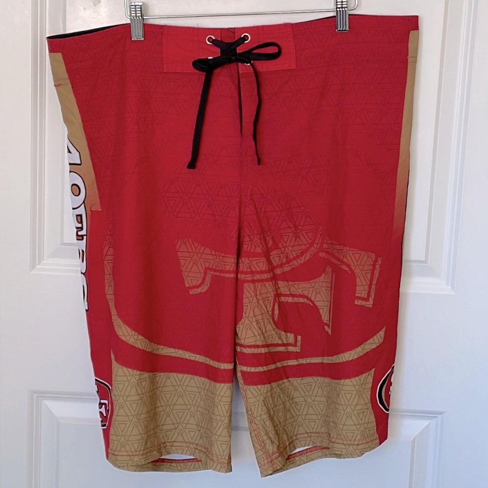 NFL San Francisco Forty Niners Swim Trunks 38